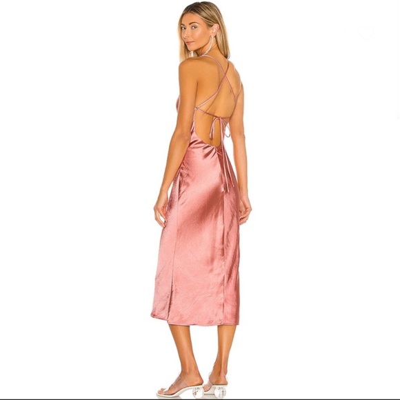 REVOLVE Camila Coelho Arnoldo Midi Dress in Rust Size S - Picture 3 of 8